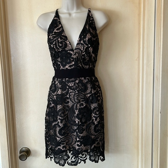 Dress the Population black lace party dress size 2 - Picture 1 of 14